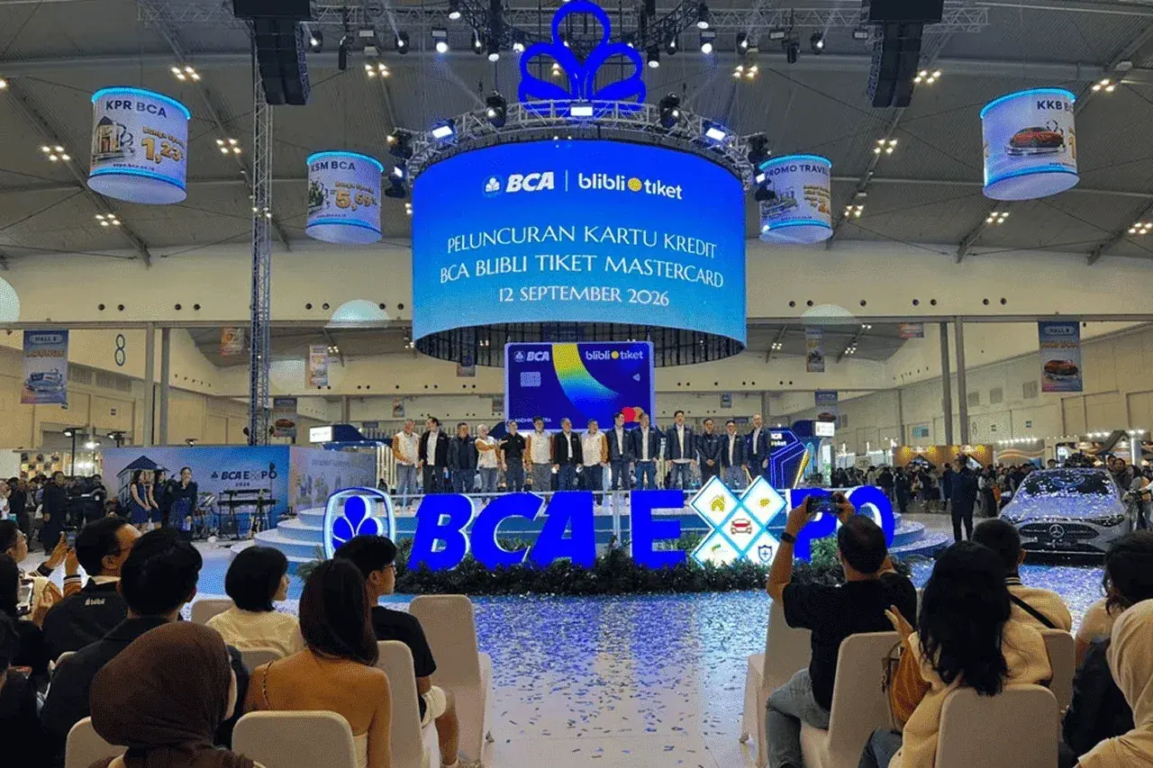 BCA Blibli Tiket Mastercard credit card launch on the BCA Expo main stage